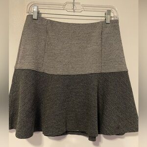 Theory Gida Two-Tone Grey Mini Skirt